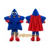 Blue Super Star Mascot Costume Blue Super Star Mascot Costume