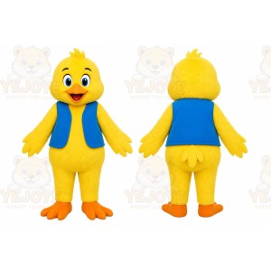 Blue Vest Chicks Animal Mascot Costume
