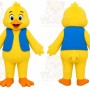 Blue Vest Chicks Animal Mascot Costume