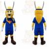 Blue Viking Man Mascot Costume