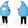 Blue Water Drop Mascot Costume