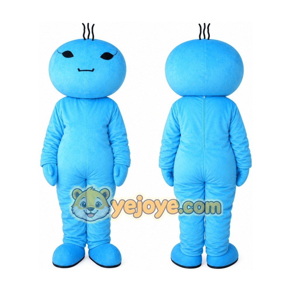 Blue Water Mascot Costume Blue Water Mascot Costume