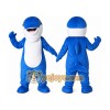 Blue Whale Adult Mascot Costume Blue Whale Adult Mascot Costume