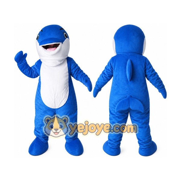 Blue Whale Orca Mascot Costume