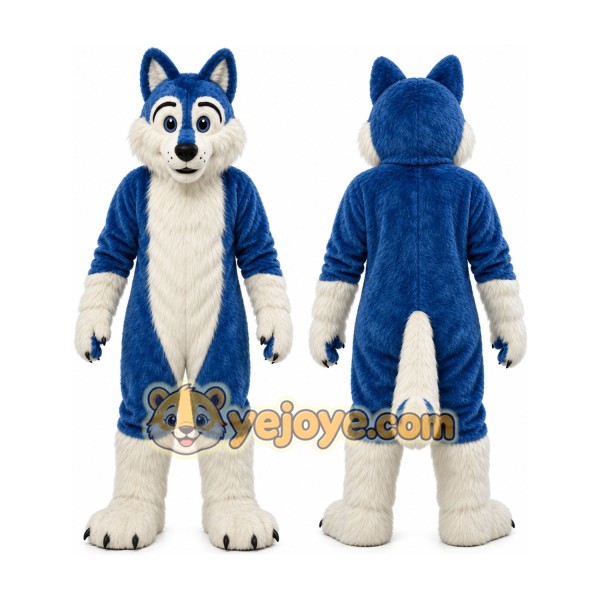 Blue Wolf _ Dog _ Husky Mascot Costume