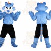 Blue Wolf Mascot Costume for Adult
