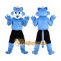 Blue Wolf Mascot Costume for Adult