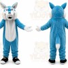 Blue Wolf Mascot Costume