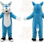 Blue Wolf Mascot Costume