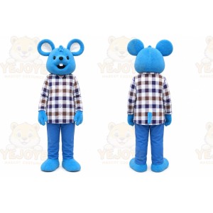 Blue_red mouse Mascot Costume