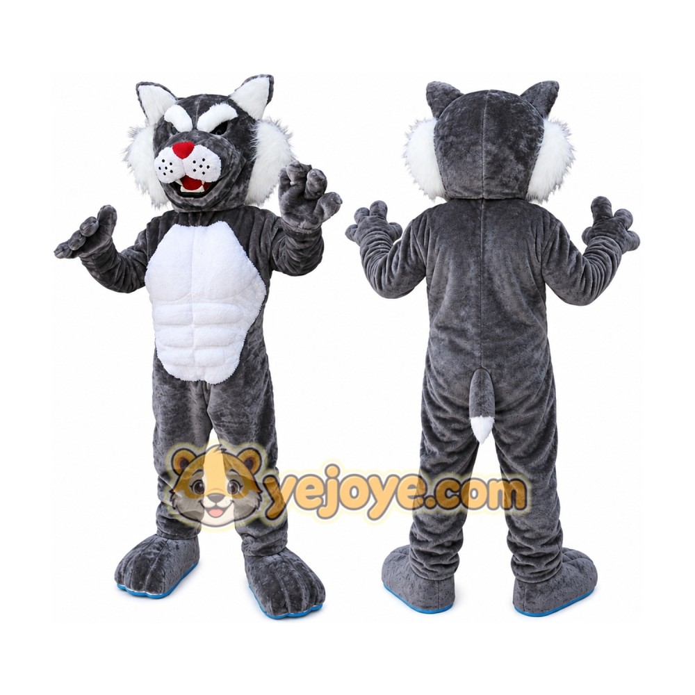 Bobcat Wildcat Mascot Costume Adult Halloween Costume Bobcat Wildcat Mascot Costume Adult Halloween Costume