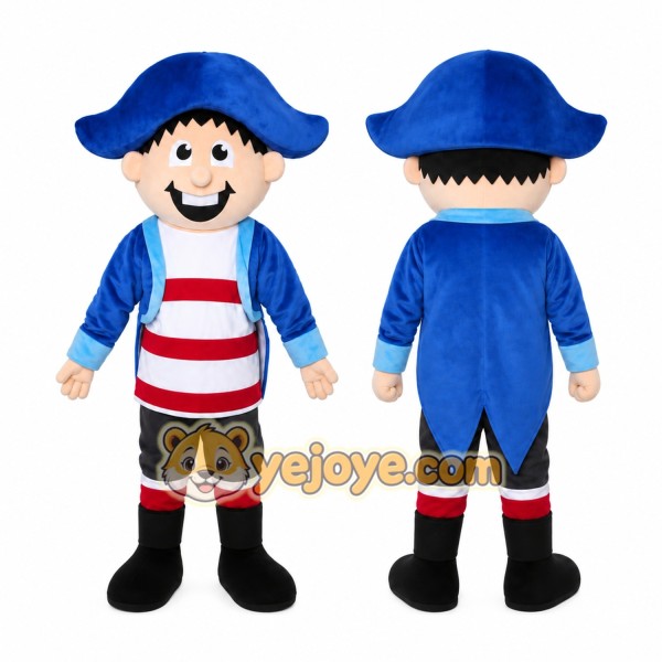 Boy Mascot Costume With Blue Hat