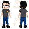 Boy Mascot Costume With Glasses
