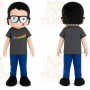 Boy Mascot Costume With Glasses