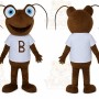 Brown Ant Mascot Costume Cartoon Ant