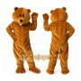 Brown Bear Beaver Cartoon Mascot Costume