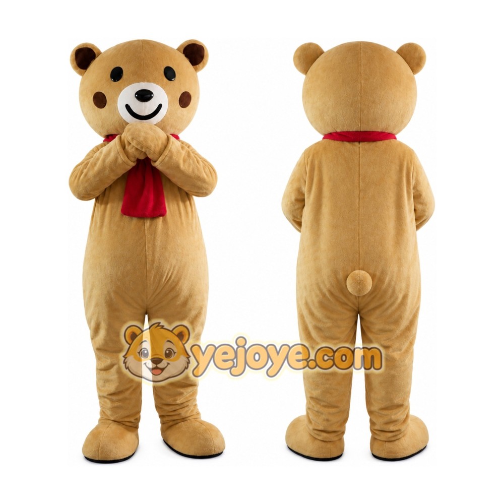 Brown Bear Cartoon Mascot Costume Brown Bear Cartoon Mascot Costume
