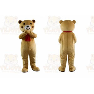 Brown Bear Cartoon Mascot Costume