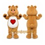 Brown Bear Mascot Costumes with Love Heart