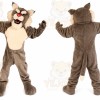 Brown Bengal Tiger Mascot Costume