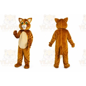 Brown Cat Mascot Costume for Adult