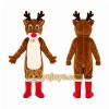 Brown Christmas Deer Elk Mascot Costume Brown Christmas Deer Elk Mascot Costume