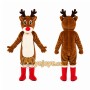 Brown Christmas Deer Elk Mascot Costume