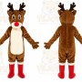 Brown Christmas Deer Elk Mascot Costume