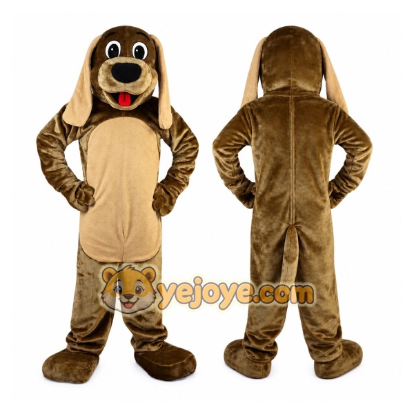 Brown Dog Mascot Costume for Adult