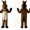Brown Donkey Mascot Costume