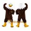 Brown Eagle Bird Cartoon Mascot Costume Brown Eagle Bird Cartoon Mascot Costume