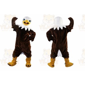 Brown Eagle Bird Cartoon Mascot Costume