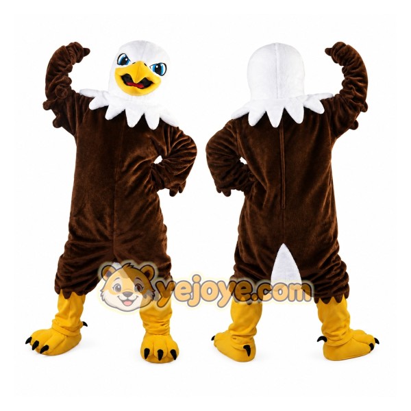 Brown Eagle Bird Cartoon Mascot Costume