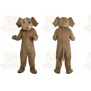 Brown Elephant Mascot Costume