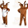 Brown elk Deer Cartoon Mascot Costume