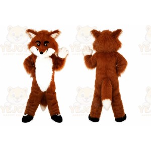 Brown Fox Mascot Costume