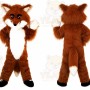 Brown Fox Mascot Costume