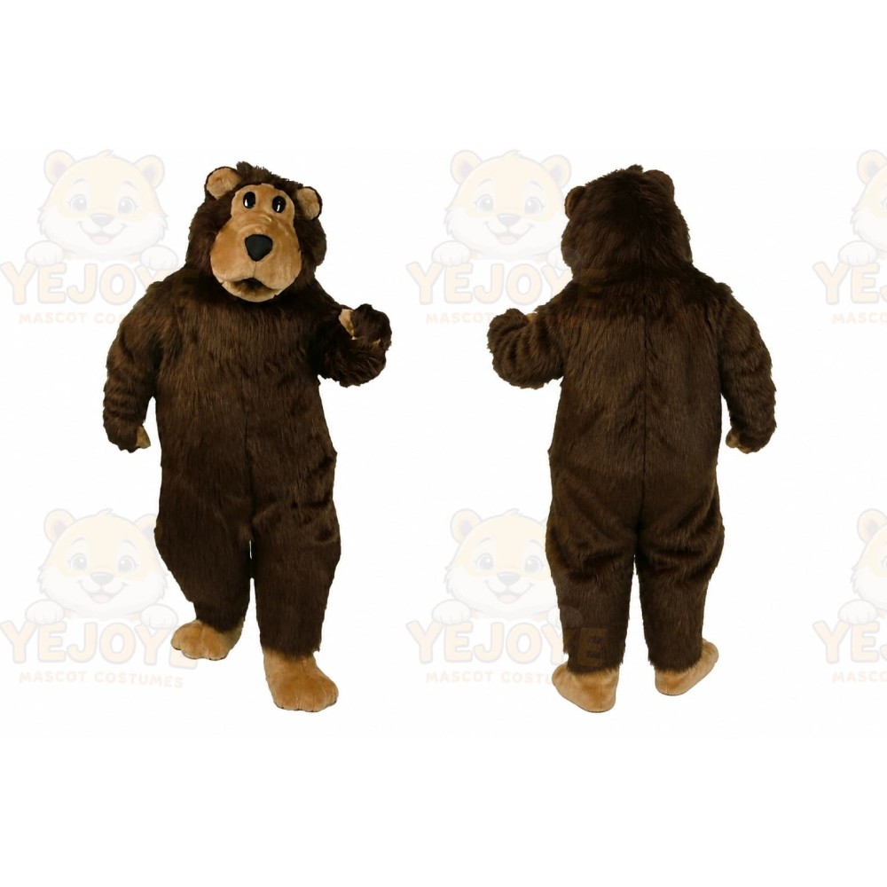 Brown Fur Boris Bear Mascot Costume