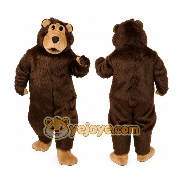 Brown Fur Boris Bear Mascot Costume