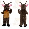 Brown Fur Deer Mascot Costume