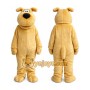 Brown Furry Dog Snocrates Adult Mascot Costume