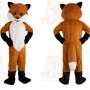 Brown Hairy Fox Mascot Costume for Adult