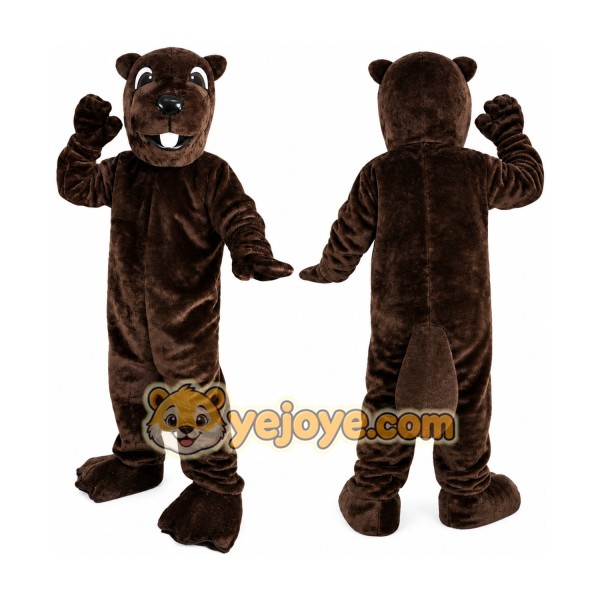 Brown Beaver Mascot Costume