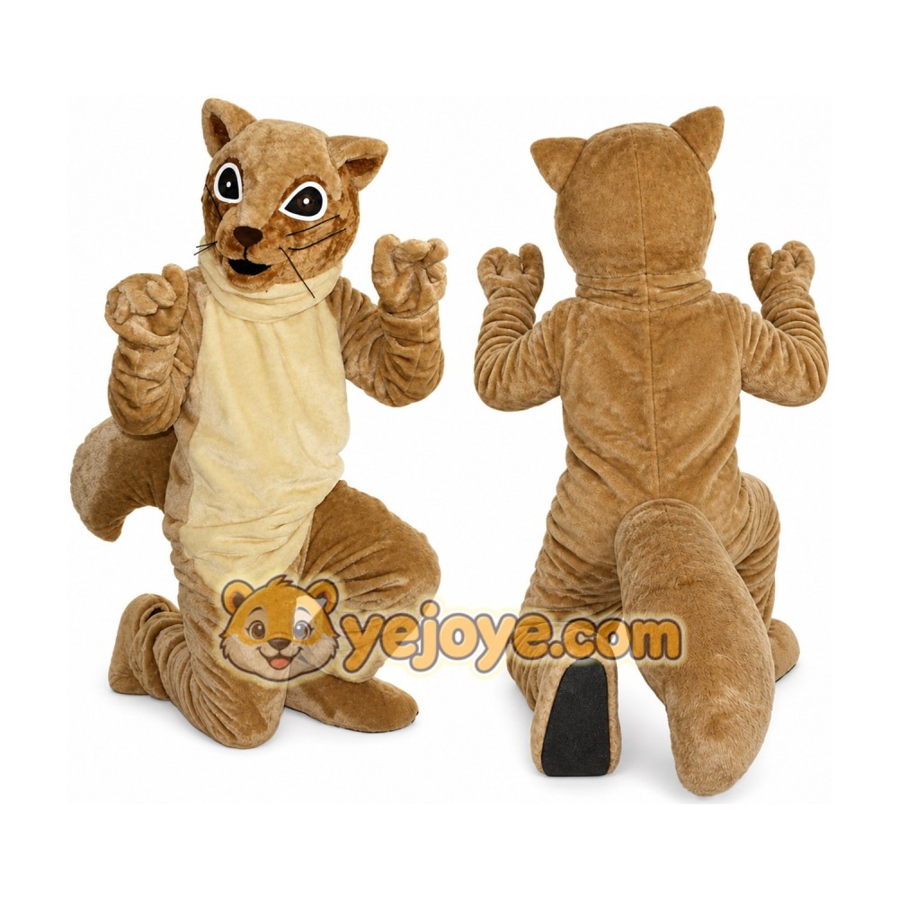 Brown Squirrel Mascot Costume Brown Squirrel Mascot Costume