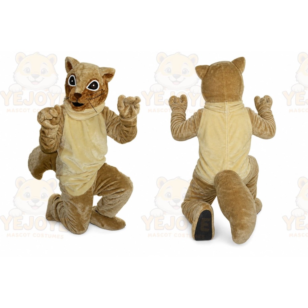 Brown Hamster Mascot Costume