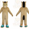 Brown Horse Cartoon Mascot Costume