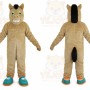 Brown Horse Cartoon Mascot Costume
