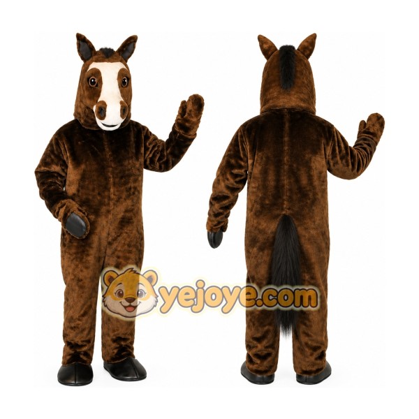 Brown Horse Lightweight Mascot Costume
