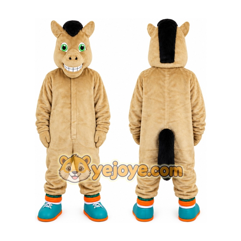 Brown Horse Mascot Costume for Adult Brown Horse Mascot Costume for Adult