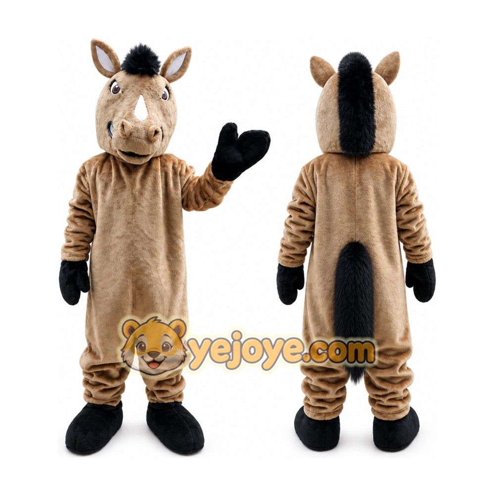 Brown Horse Mascot Costume Mustang Mascot Brown Horse Mascot Costume Mustang Mascot